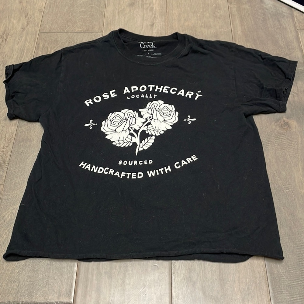 Schitts Creek themed T-shirt, size small for women.